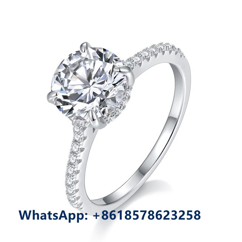 1/2/3/4 Carat 4 Prong Moissanite Engagement Ring S925 Silver. | by ...