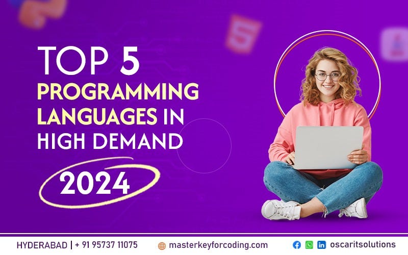 Top 5 programming languages in high demand for 2024! | by Master Key ...