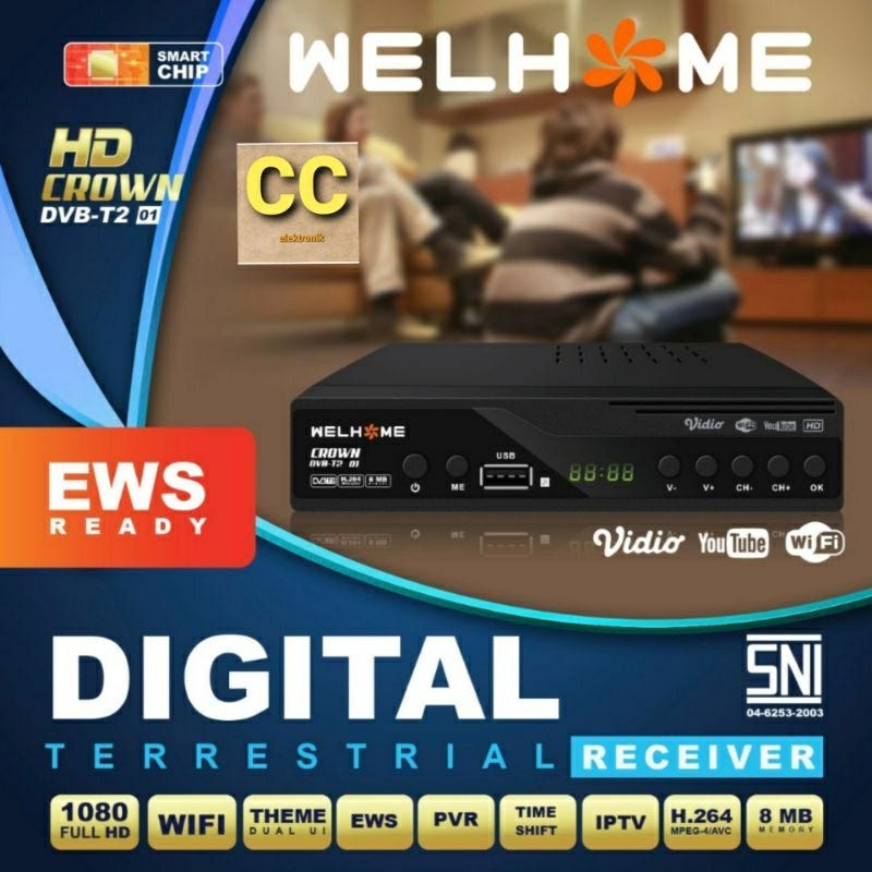 Set Top Box Welhome Set Top Box DVB T2 01 DVBT2–01