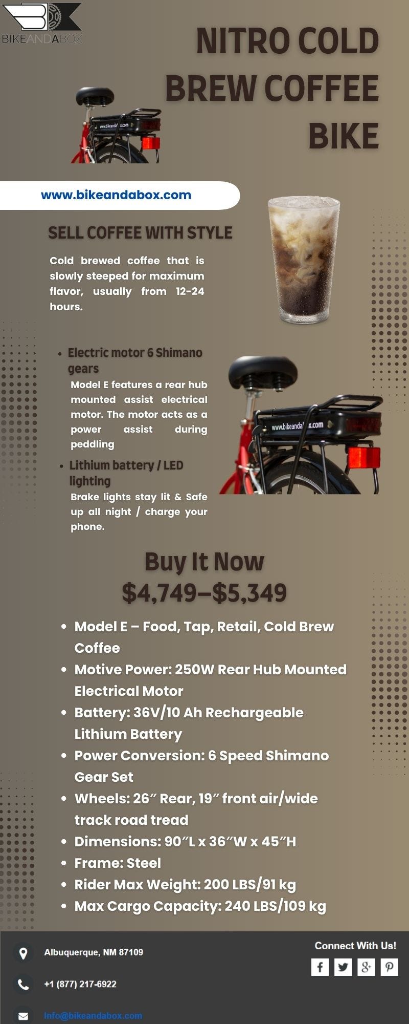 Cold Brew Coffee Bike for Sale Bikeandabox Medium