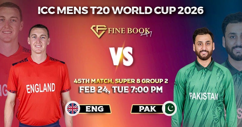 ENG vs PAK — 45th Match, Super 8 — Match Prediction & Preview