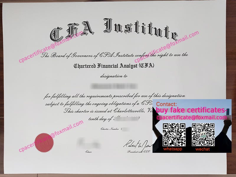 cfa cert