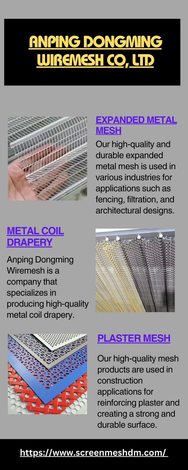 Metal Coil Drapery - Anping Dongming Wiremesh - Medium