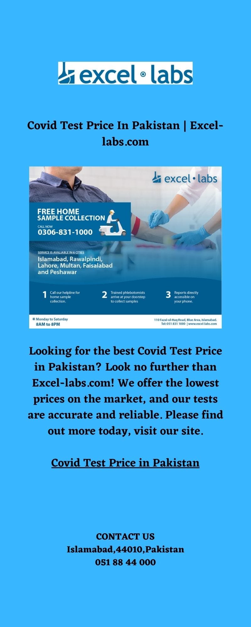 Covid Test Price in PakistanCovid Test Price In Pakistan Excellabs