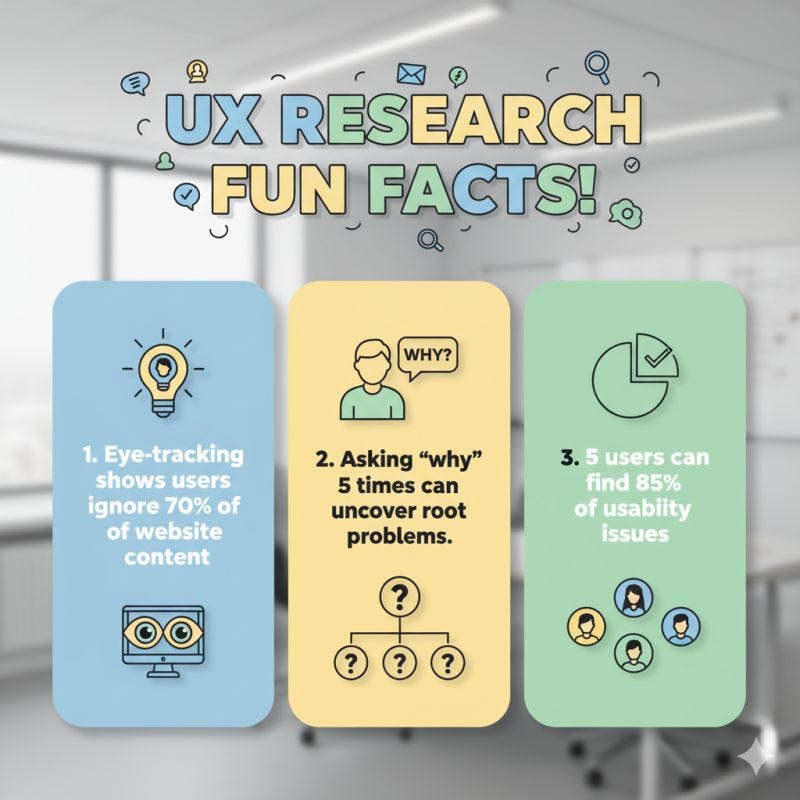 UX Research Fun Facts. UX Research Fun Facts | by Phil Burgess | Oct ...