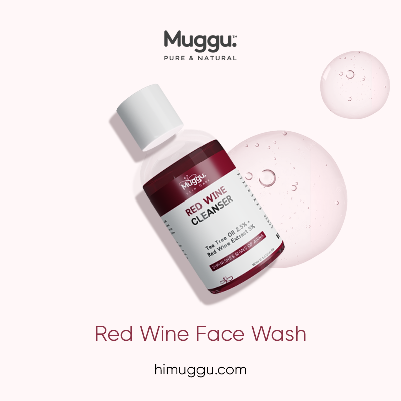 Red Wine Face Wash with Vitamin C & Aloe — Muggu by mugguskincare