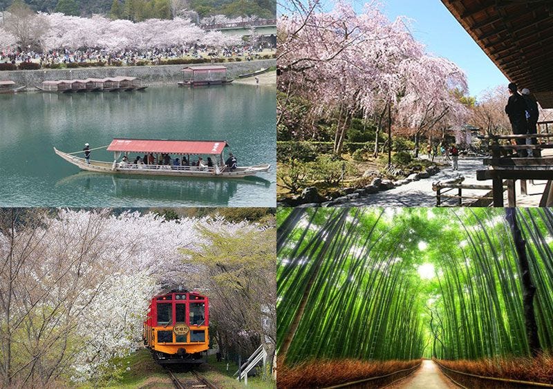 ทั้งหมดที่เห็นในภาพนี้ อยู่ที่ Arashiyama (Thanks for all images — 1 2 3 4)
