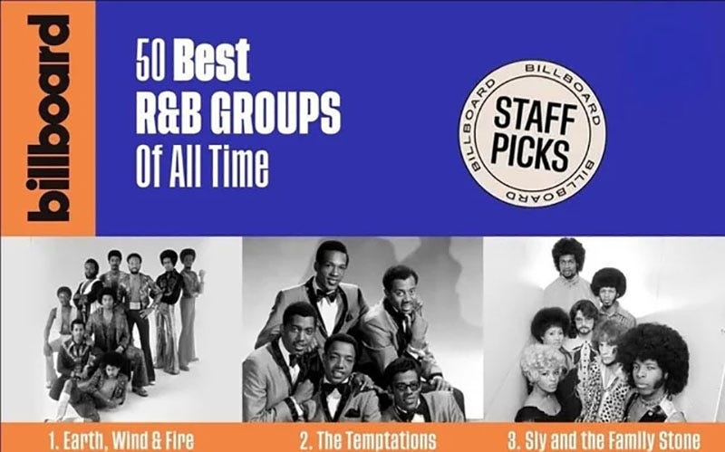 10 Classic R&B Groups Omitted from Billboard’s Top 50 List