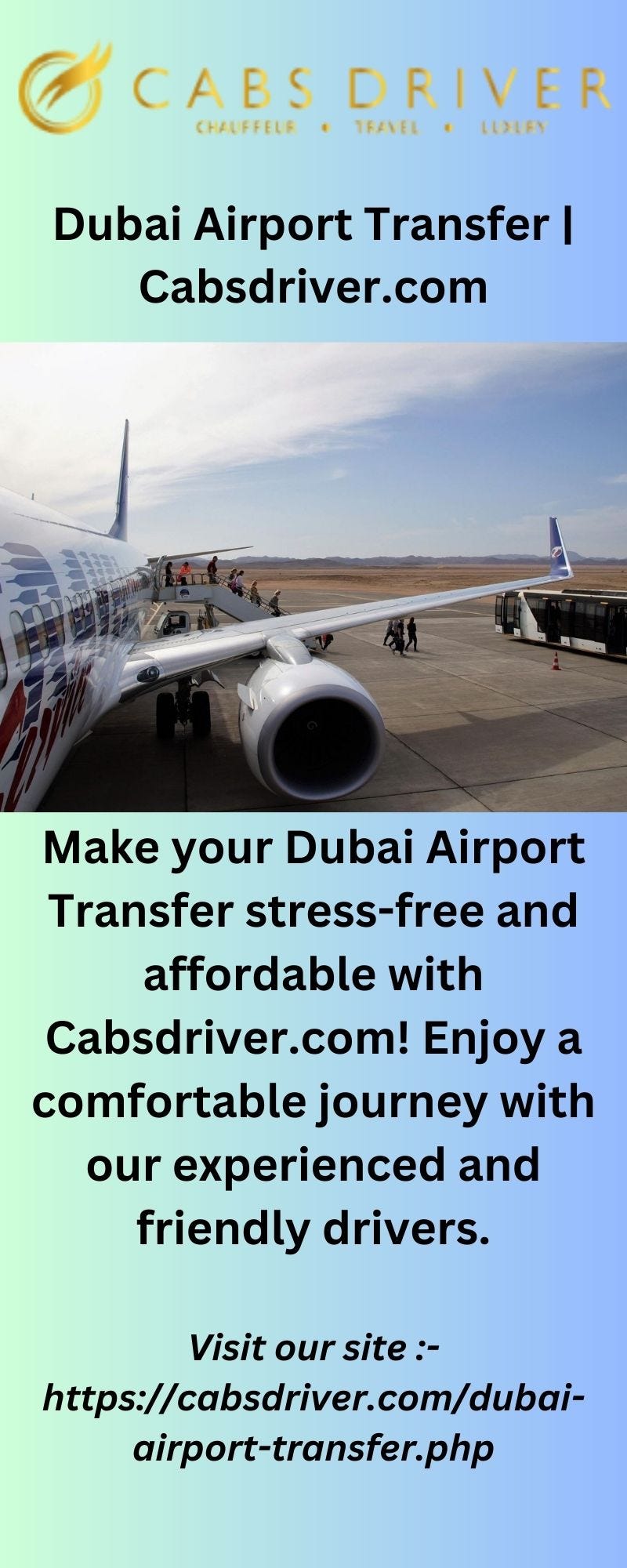 Dubai Airport Transfer cabsdriver Medium