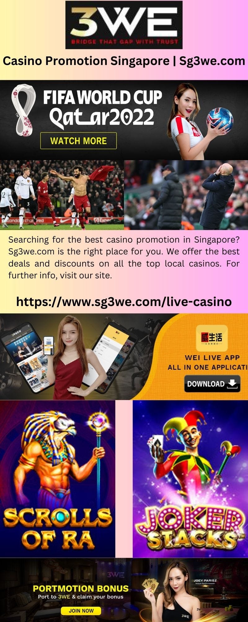 Casino Promotion Singapore Sg3we 3 Wesg Medium
