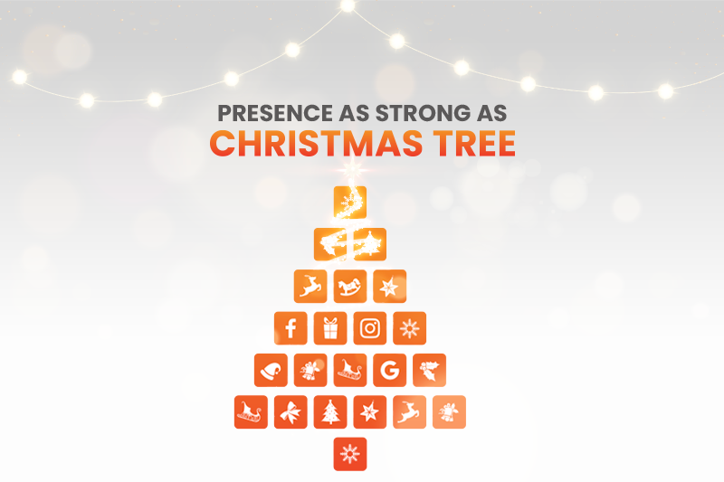 Secret for the Strong Digital Presence of Your Brand — Christmas Tree by one hubmedia Dec