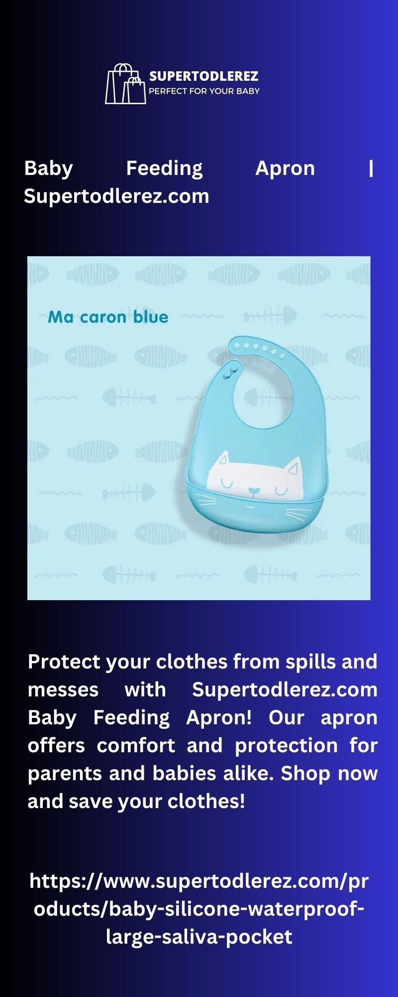 Baby Feeding Apron Medium