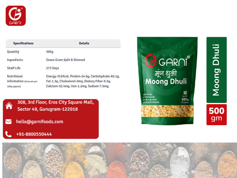 Buy Moong Dal Online: A Nutrient-Rich Delight from Garni Foods