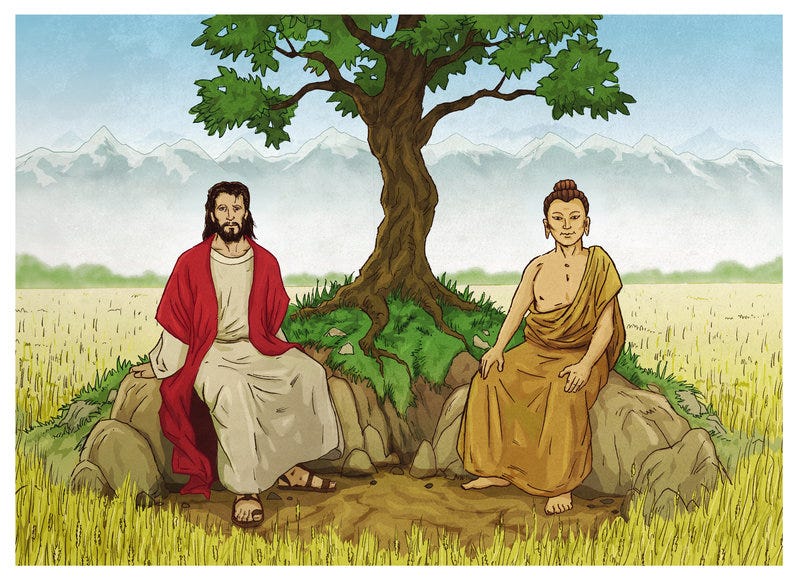 The darkside of Jesus and the Buddha. by Dry Monkey Philosophy Medium