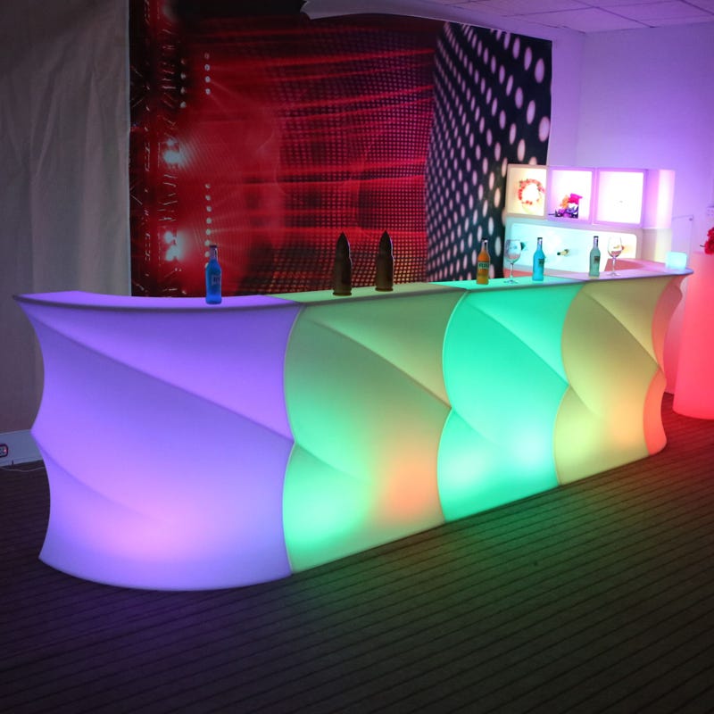 You don't know the nightclub lighting decoration atmosphere creative ideas, by Colorfuldeco LED Furniture
