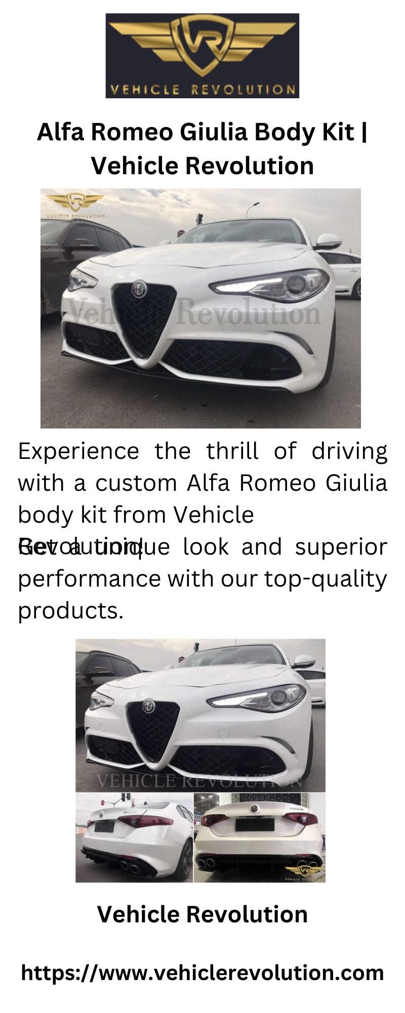 Alfa Romeo Giulia Body Kit | Vehicle Revolution - Vehiclerevolution - Medium