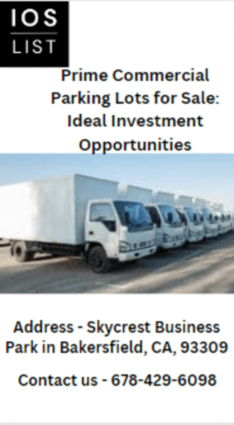 Prime Commercial Parking Lots for Sale Ideal Investment Opportunities