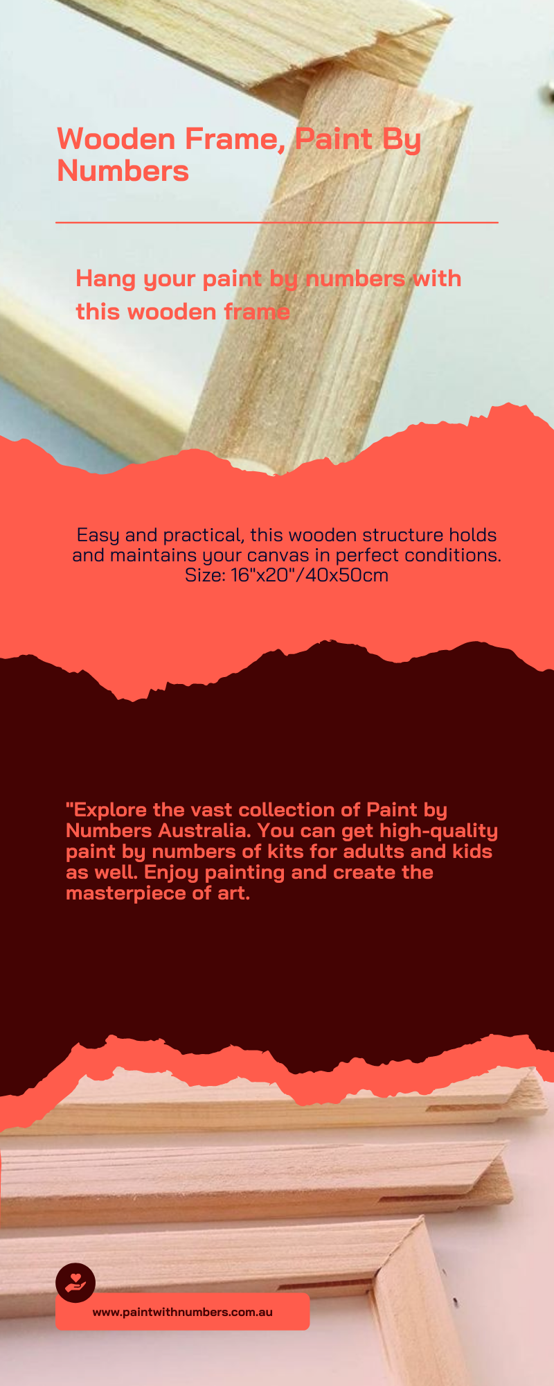 Wooden Frame, Paint By Numbers Australia Paint by Numbers Australia