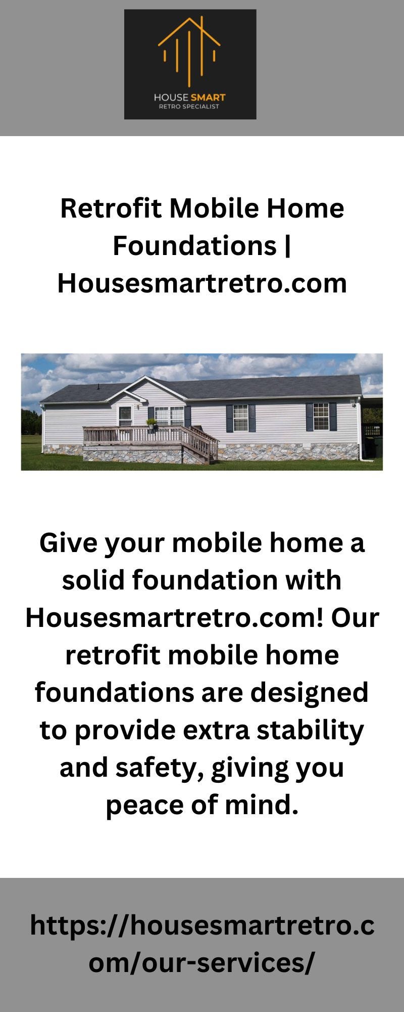 Retrofit Mobile Home Foundations House Smart