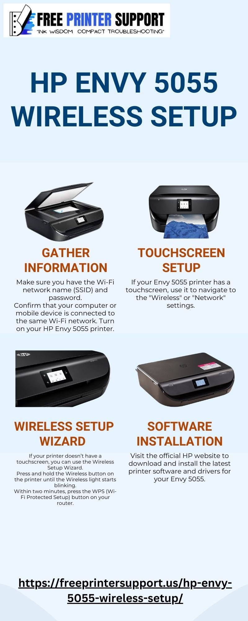 HP Envy 5055 Wireless Setup Freeprintersupport Medium