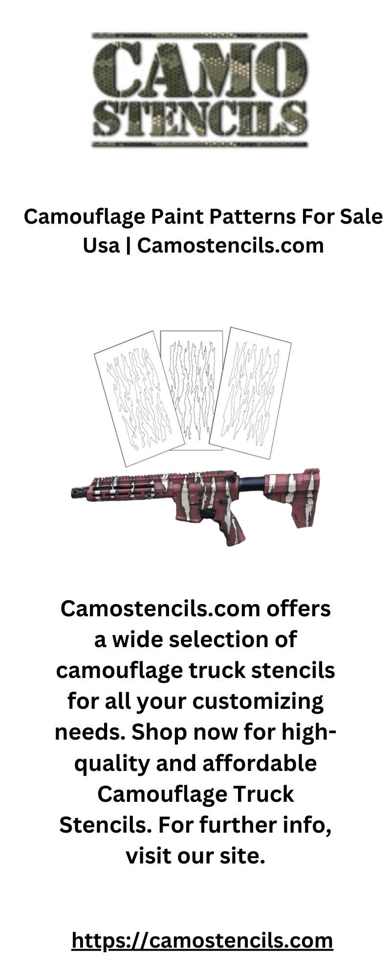 Buy Duck Boat Stencils Usa | Camostencils.com - Camo Stencils - Medium