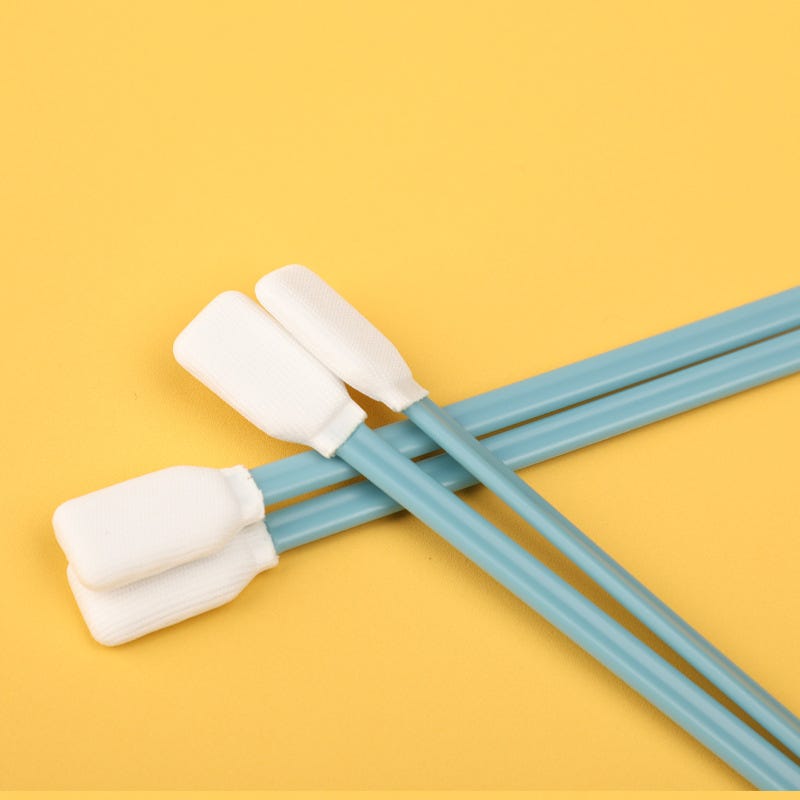 Double-Layer Polyester Fiber Cleanroom Swab — Precision Cleaning for Critical Environments