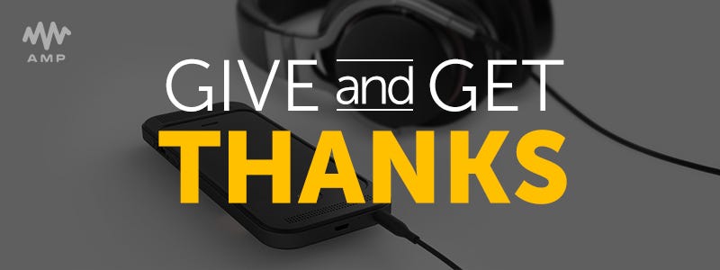 Give Thanks, Get Thanks. It’s the season of giving! We want to… | by ...