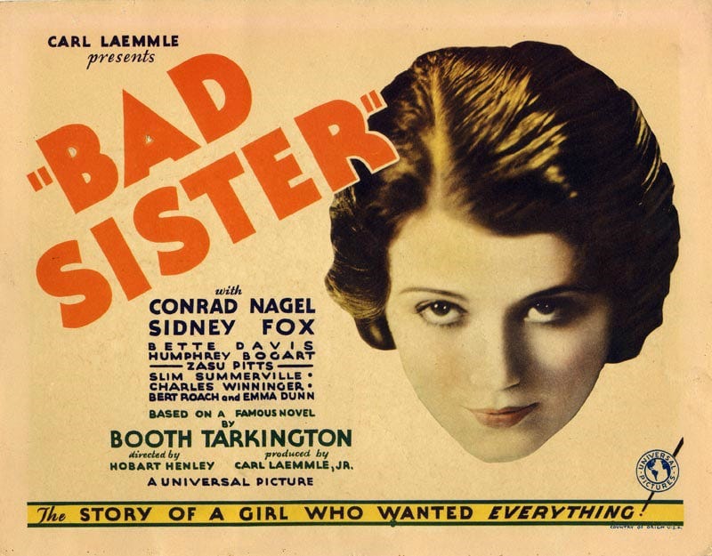 MOVIE REVIEW — The Bad Sister [1931]