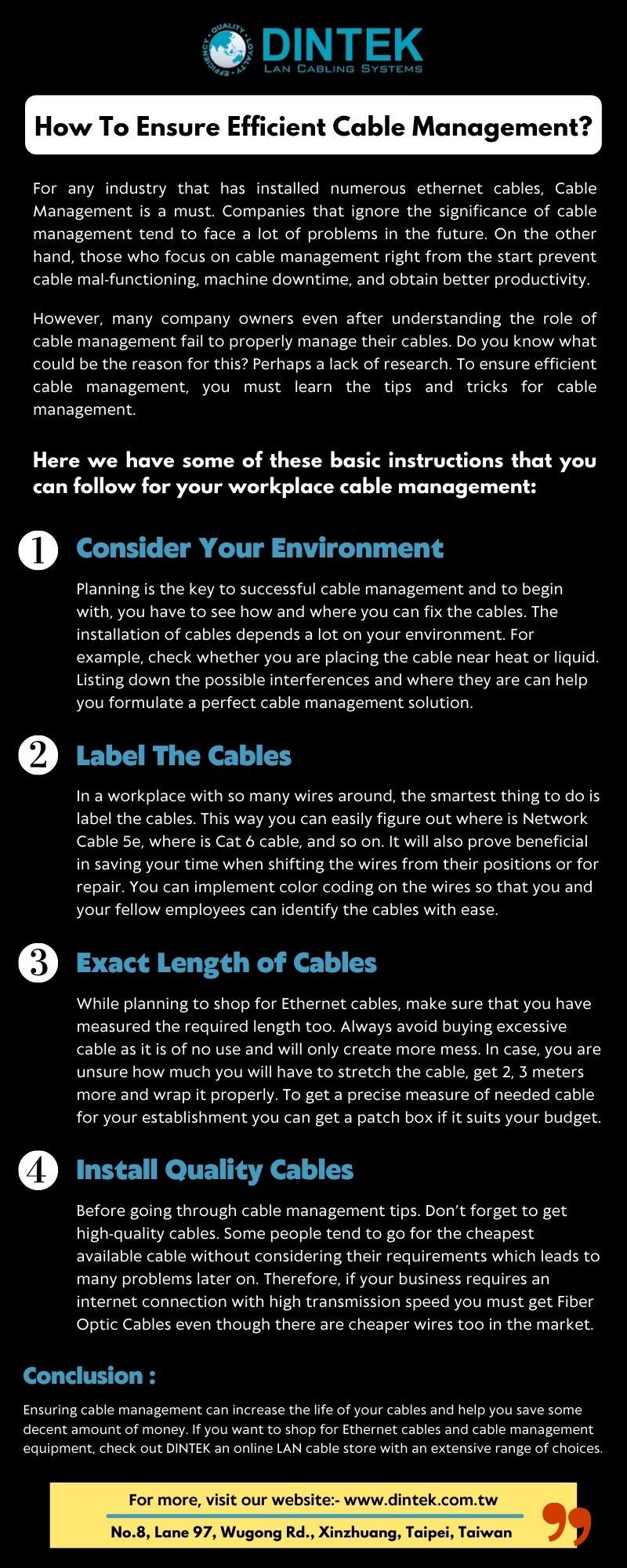 How To Ensure Efficient Cable Management?