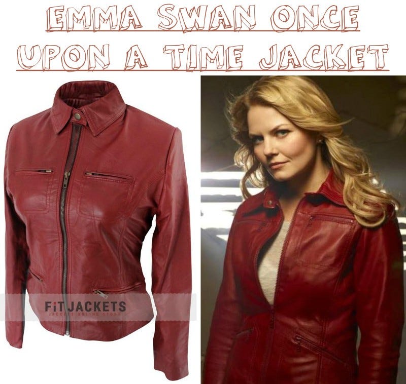 Red Emma Swan Once Upon a Time Jacket by ashleythompson902