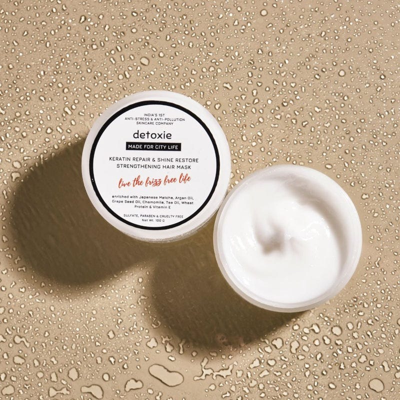 Rejuvenate your hair and skin with Detoxie’s Keratin Hair Repair Mask