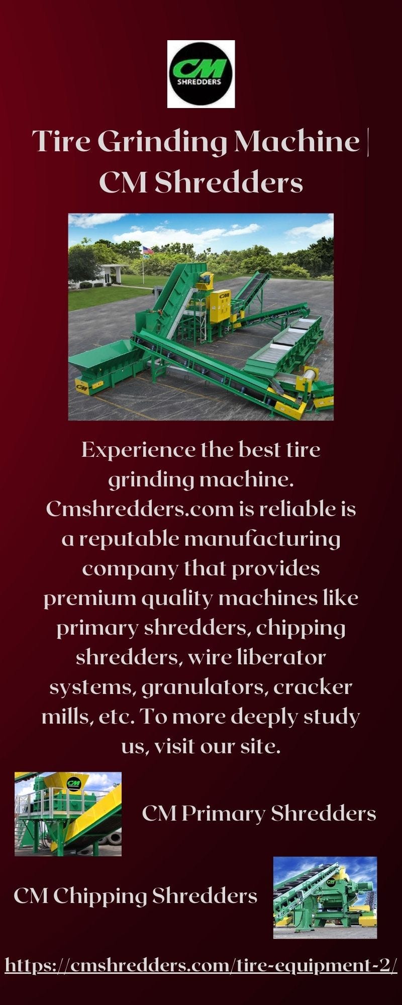 Tire Grinding Machine | CM Shredders - cmshredders - Medium