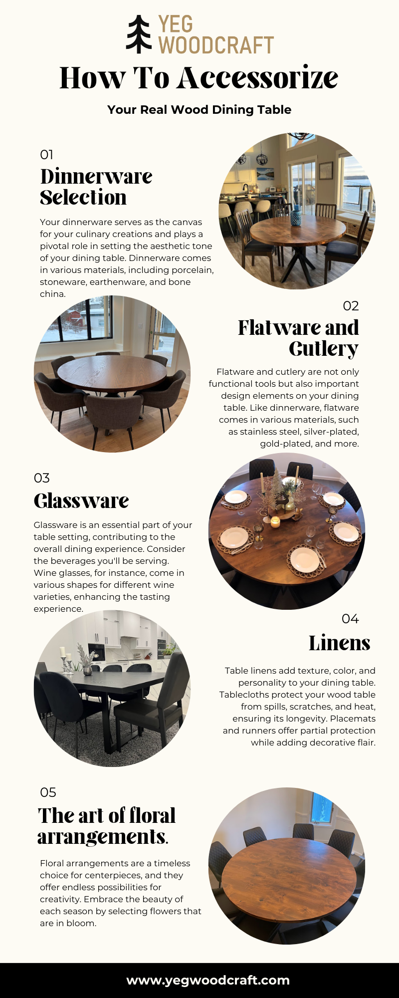 How To Accessorize Your Real Wood Dining Table YEG Woodcraft Medium