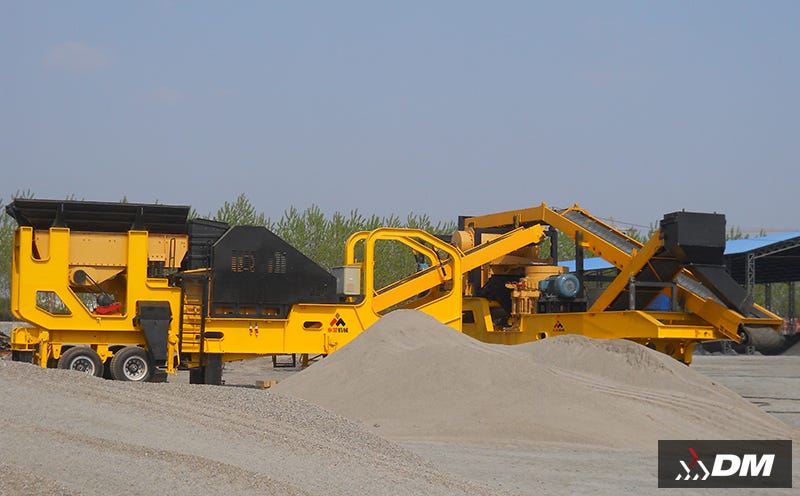 The key player in gravel processing in the mining industry is the tire crusher