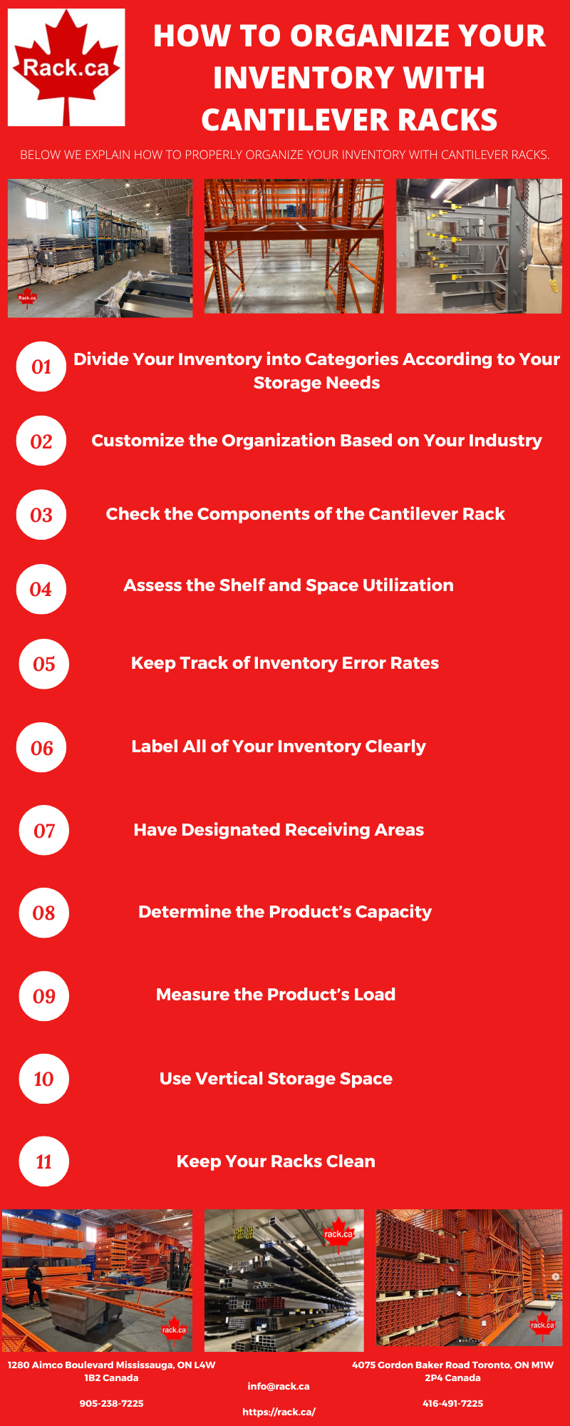 How to Organize Your Inventory with Cantilever Racks Canadian Rack