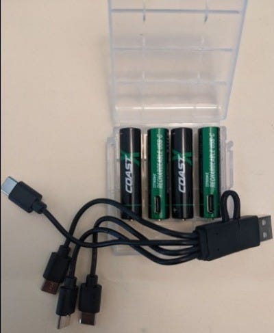 AAA USB-C Rechargeable Batteries