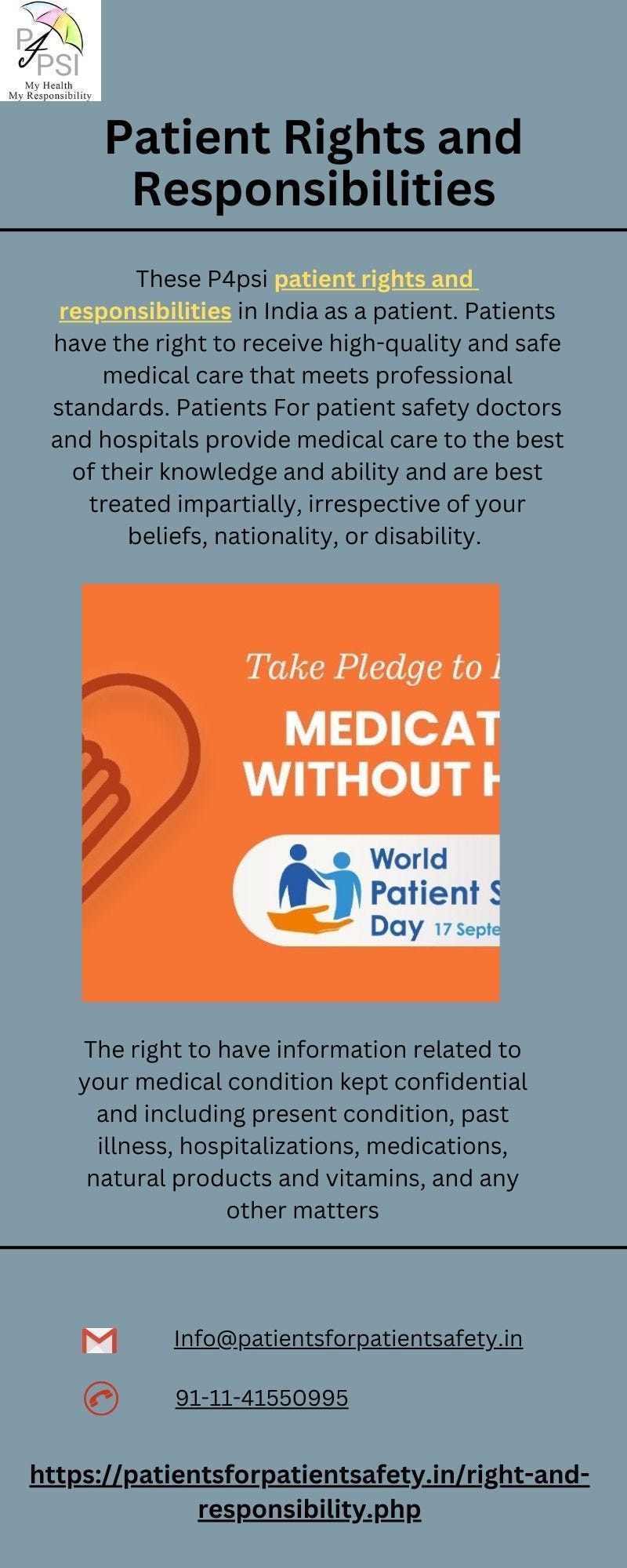 Patients’ rights and responsibilities Patentsafety Medium