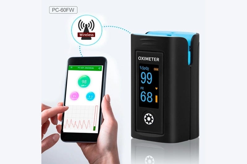 LEPU PC60FW High Accurate Bluetooth Blood Oxygen Monitors SpO2 Finger