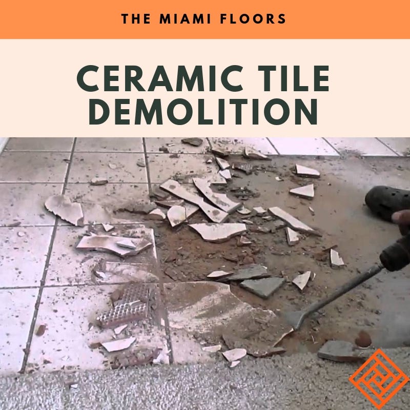 Ceramic Tile Demolition. If you are up to renovate your current… by