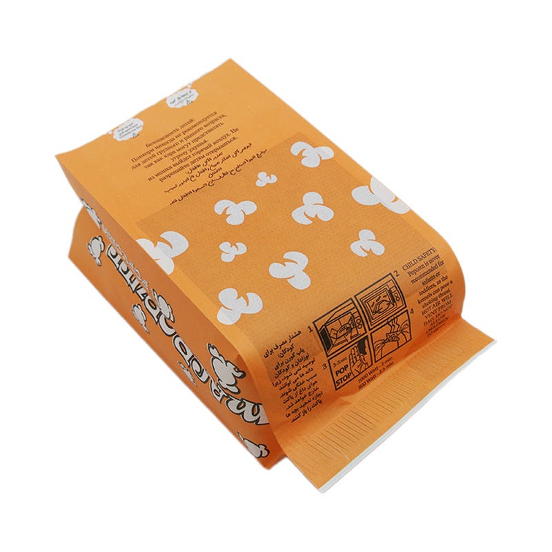 White waterproof Greaseproof Microwave Paper Popcorn Bag Jinan