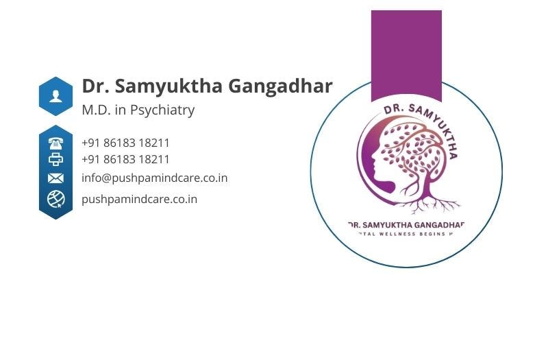 Psychiatrist In Marathahalli Bangalore Understanding Mental Health: Why Dr. Samyuktha Gangadhar is the Best