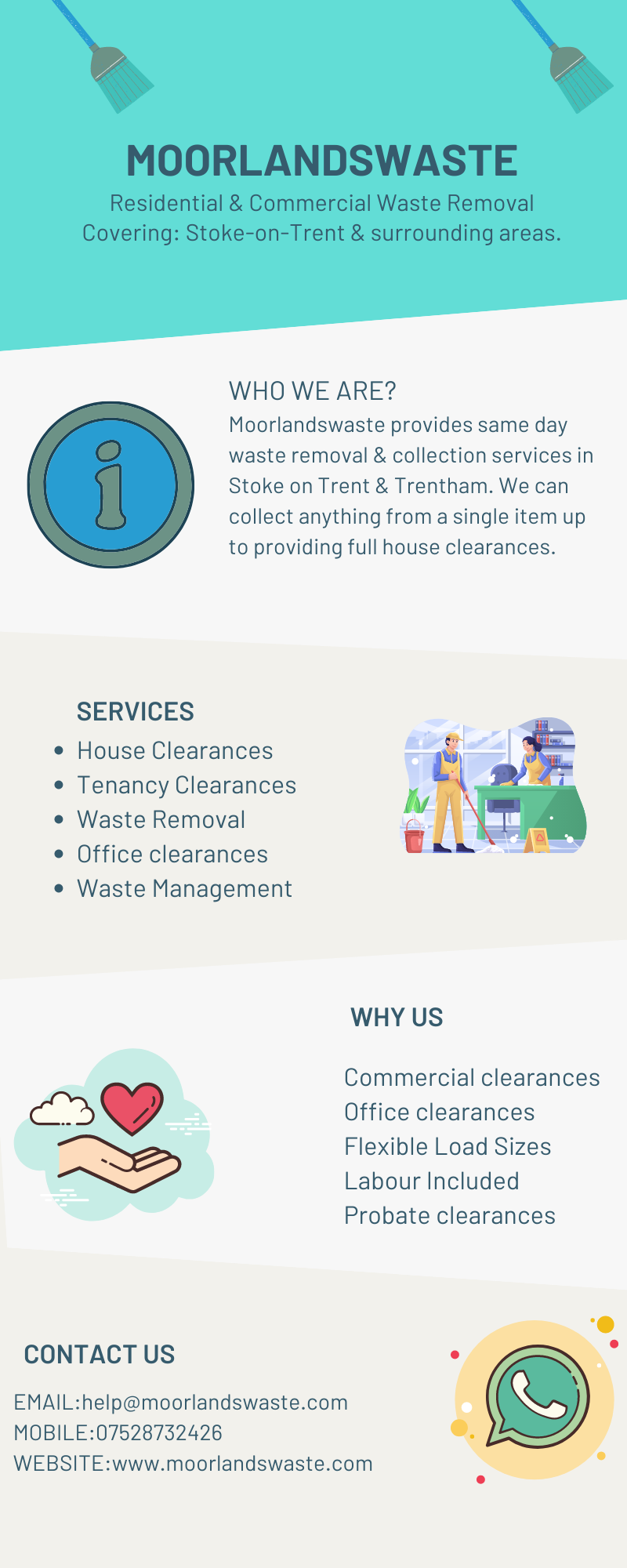 Moorlandswaste provides Office Clearances Newcastle Under Lyme waste