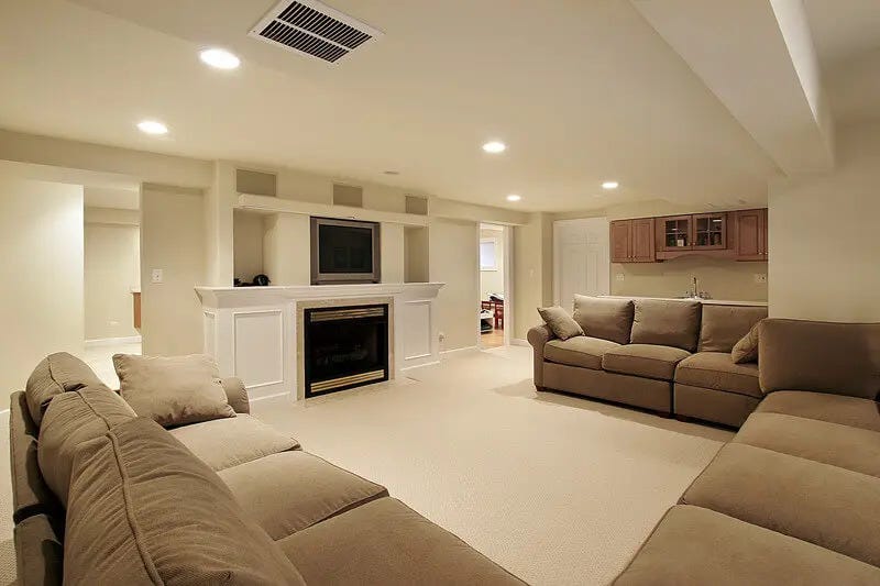 Top Basement Remodeling in Brookfield, Wisconsin by Advantage Design