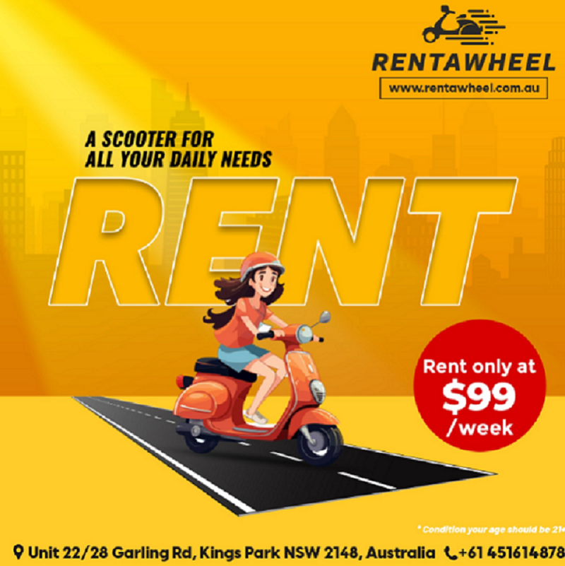 Rent Scooters and bikes with Rentawheel Rentawheel Medium