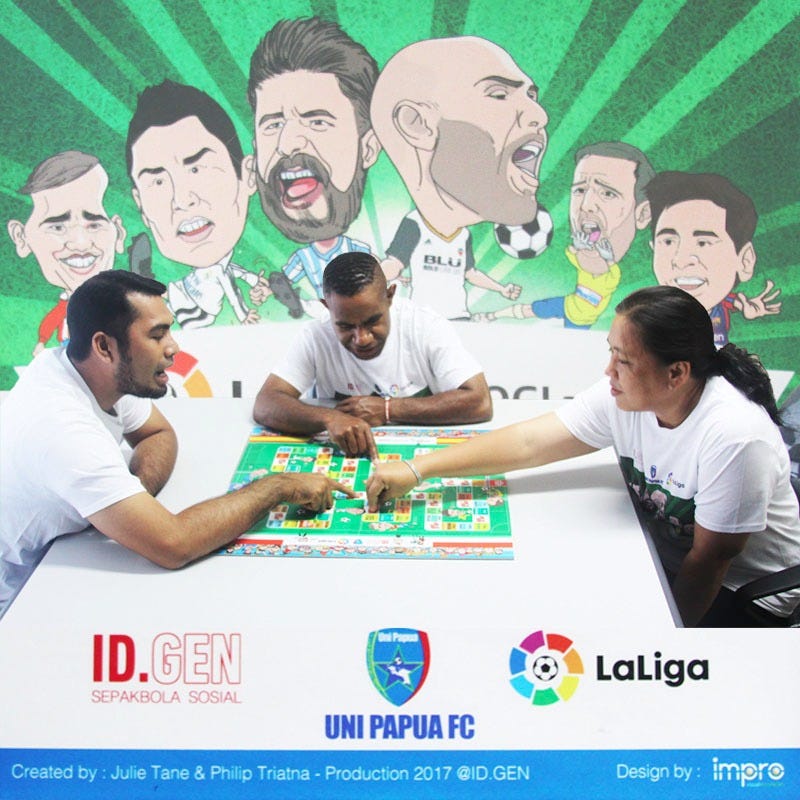 LaLiga BOGI, permainan papan bermuatan karakter ala Uni Papua