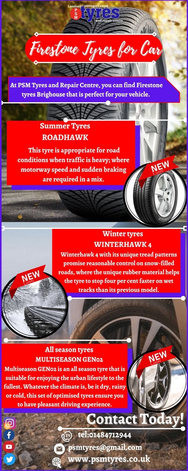 Firestone Tyres for Car make your vehicle run smoothly Psmtyresuk