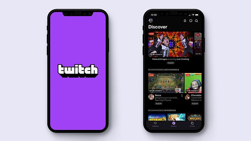 Twitch.tv Android App Redesign Concept on Behance