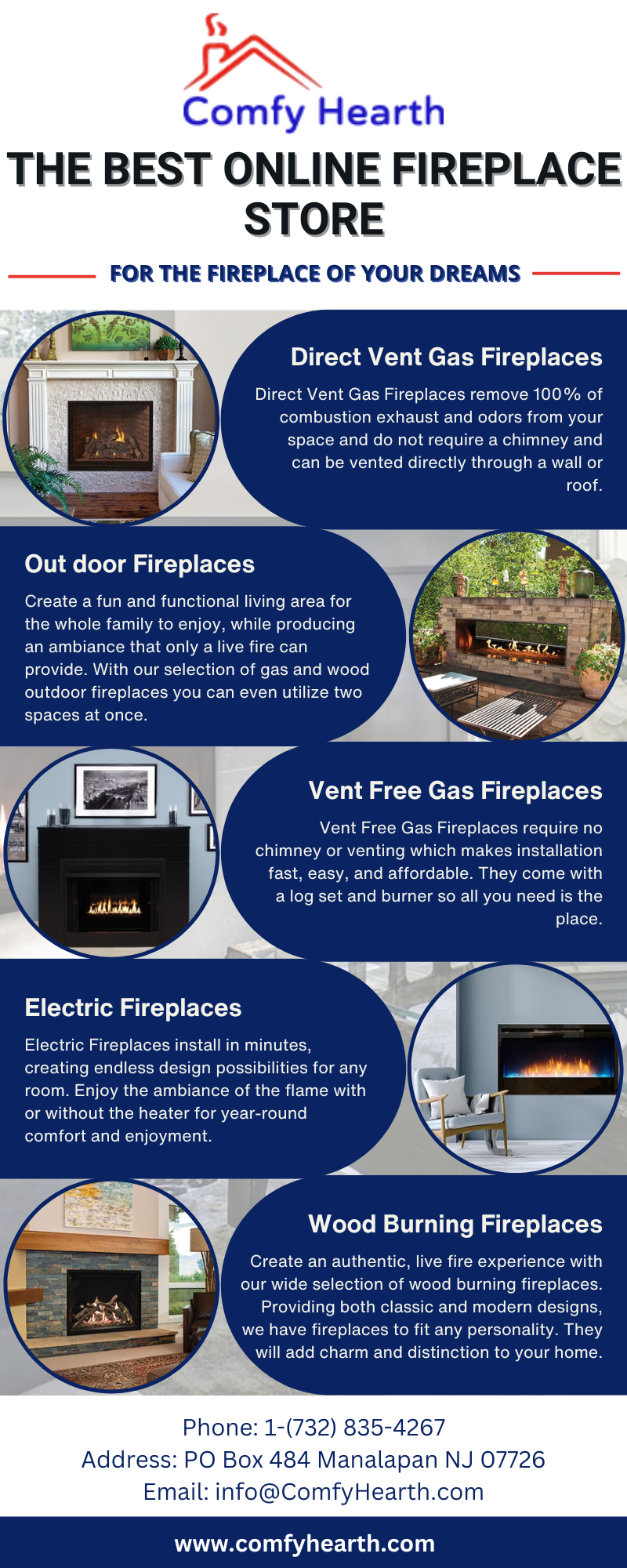 Comfy Hearth — The Best Online Fireplace Store Comfy Home Products