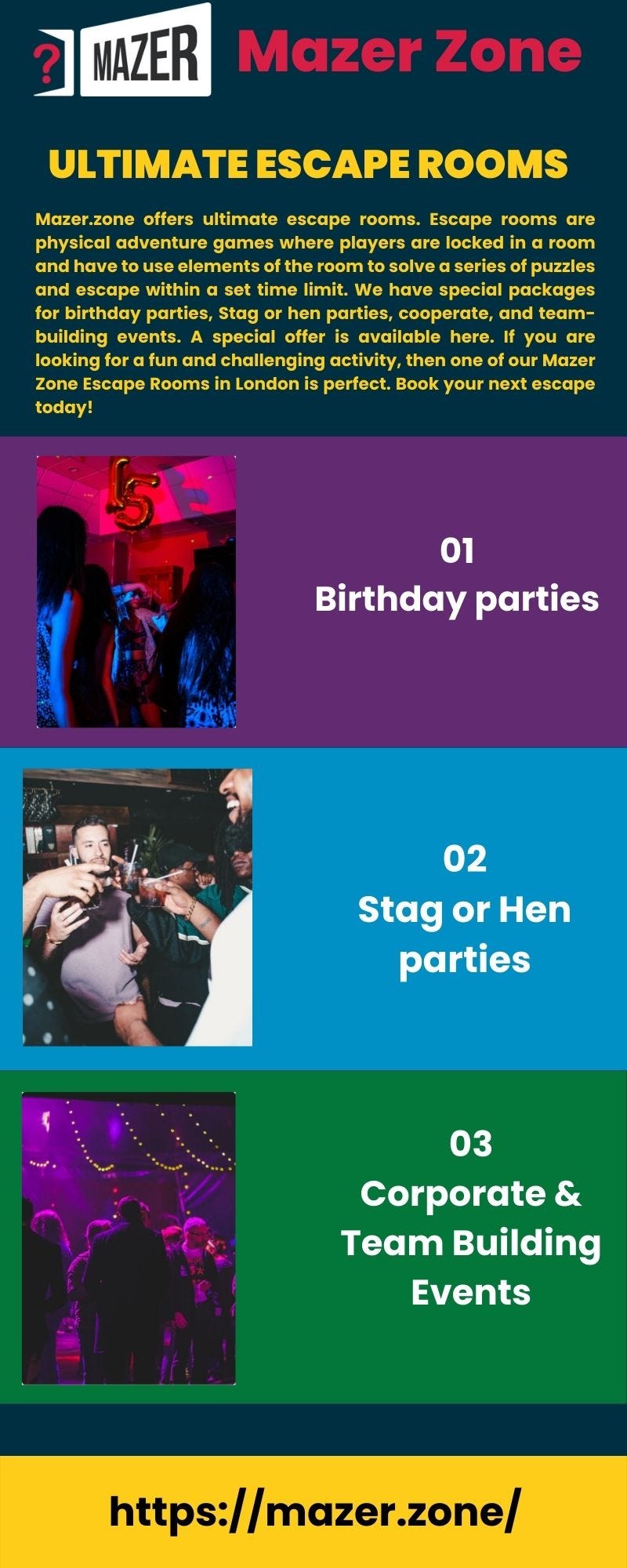 Looking for ultimate escape rooms Mazer Zone Medium