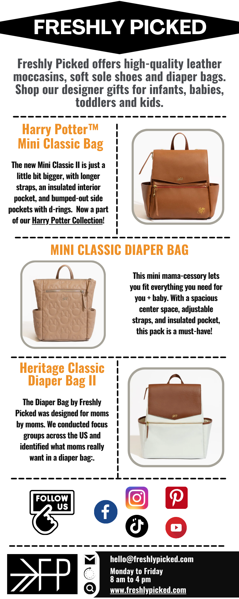 Diaper Mini Bag — Freshly Picked - Freshly Picked - Medium
